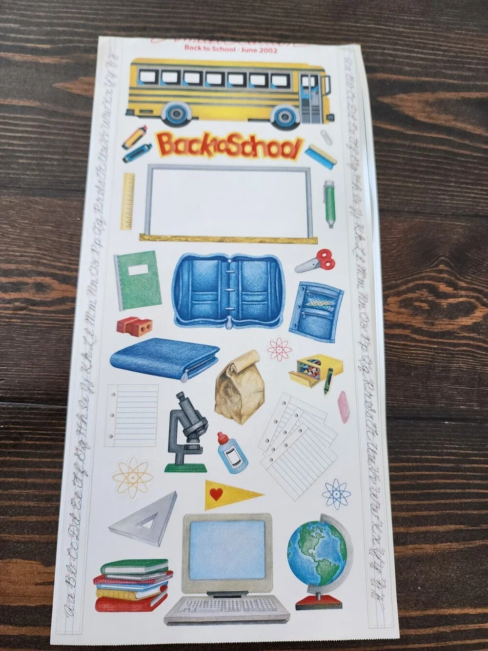Jumbo Sticker Sheets - Back to School Grossman Scrapbooking Vintage Retired #21